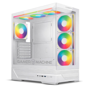 Case Micronics Ranger White FC1008W con 7 Ventiladores ARGB Double Halo