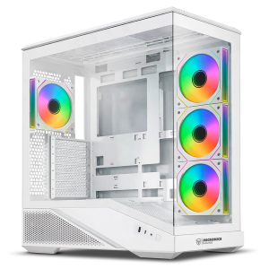 Case Micronics Racing White FC1007W con 4 Ventiladores ARGB