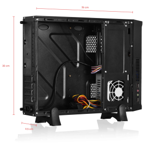 Case Cybertel Derby Slim CYB C1005 con 2 Ventiladores P8 con PSU 230W / Cybertel
