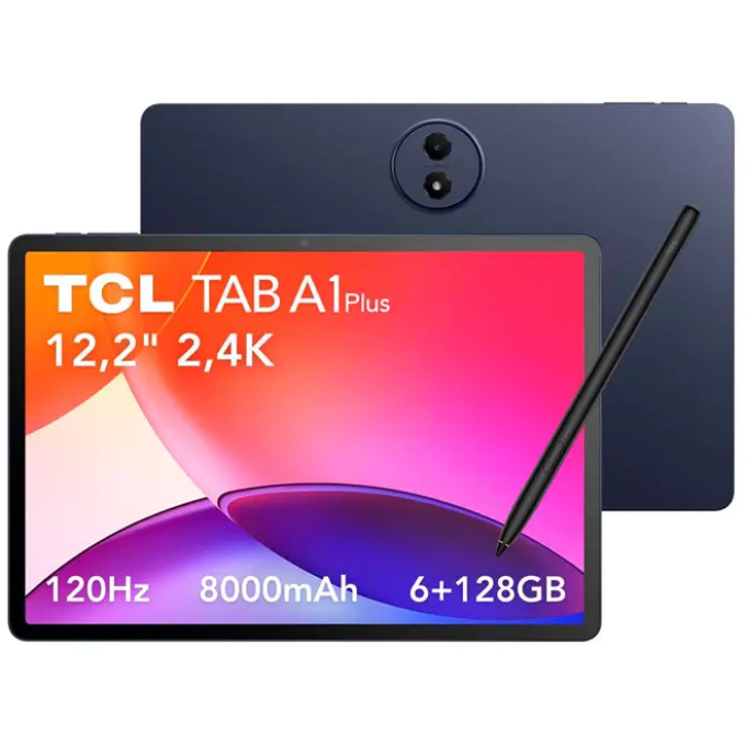 TABLET TCL TAB A1 PLUS 9445X 12.2pulgadas 120HZ 6+128GB 8000MAH WI FI SPACE BLUE Tab A1 PLUS / TCL