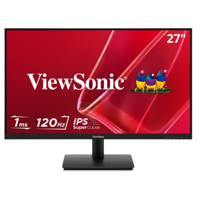 Monitor ViewSonic VA270A-H 27pulgadas Full HD 1920x1080, IPS, 120Hz, 1ms, HDMI, VGA, Compatible con Montura VESA / ViewSonic