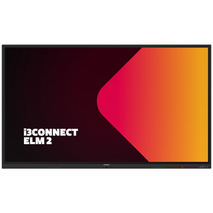 Pantalla Interactiva i3CONNECT ELM 2 65pulgadas 4K UHD 3840x2160 LCD Tactil, 450 cd/m², HDMI, USB, VGA, Bluetooth, Android 14 / i3CONNECT