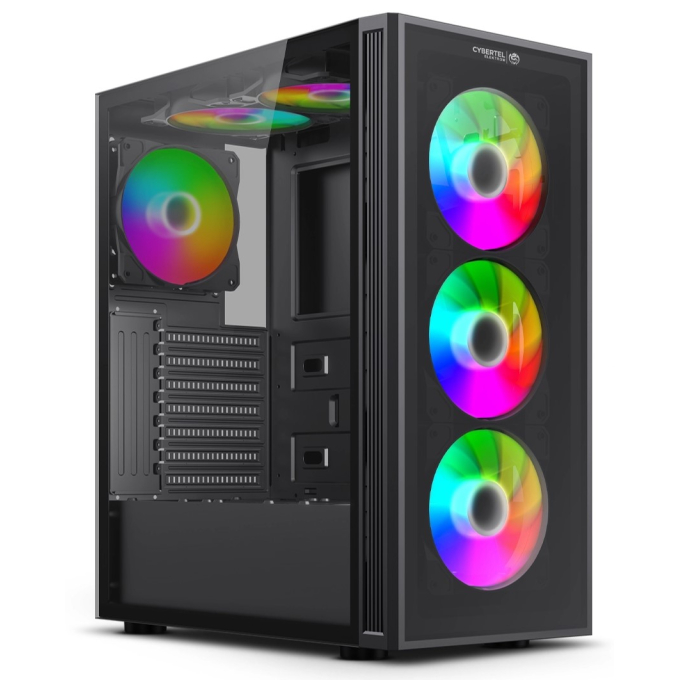 Case Cybertel Elektrom C5001 con 6 Ventiladores ARGB / Cybertel