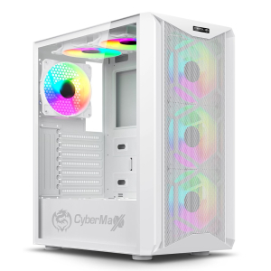Case Cybertel Element+ CBX5011RW con 6 Ventiladores ARGB