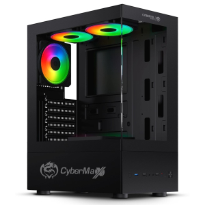 Case Cybertel Epico Black CBX5008R con 4 Ventiladores ARGB