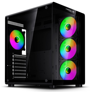 Case Cybertel Xtreme Black CBX C5021 con 4 Ventiladores ARGB