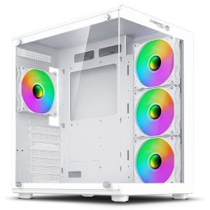 Case Cybertel Xtreme White CBX C5021W con 4 Ventiladores ARGB