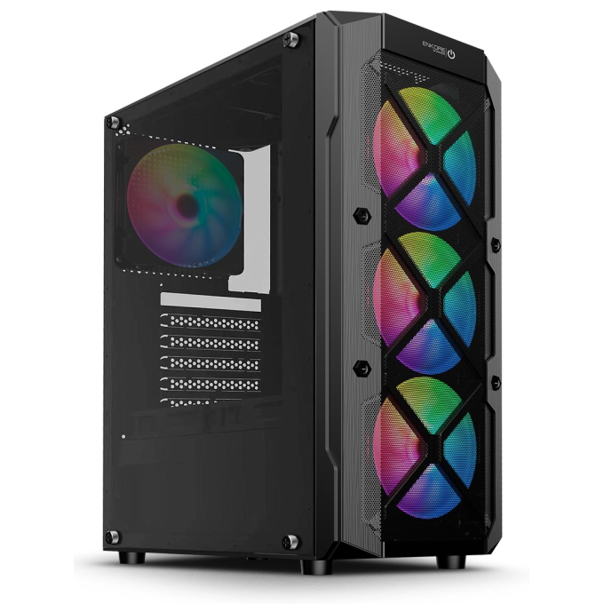 Case Enkore Winner Black ENK 5002 RGB con 4 Ventiladores ARGB / Enkore