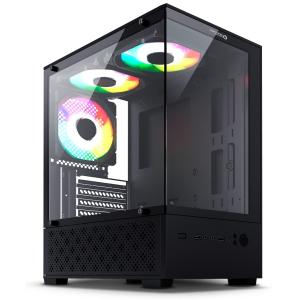 Case Enkore Avenger Black ENK C3006 con 5 Ventiladores ARGB