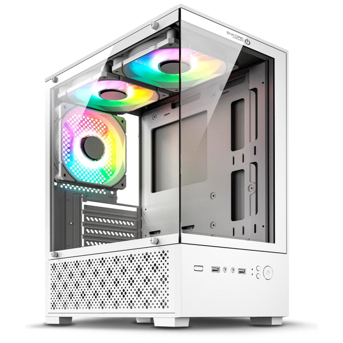 Case Enkore Avenger White ENK C3006W con 5 Ventiladores ARGB / Enkore