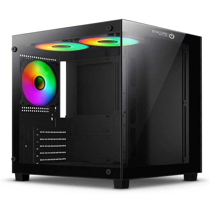 Case Enkore Skyray ENC 3035 con 3 Ventiladores ARGB / Enkore