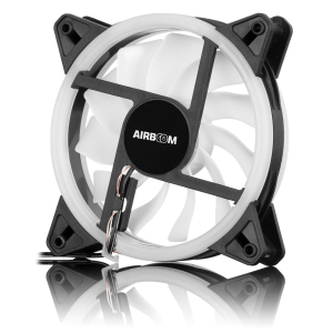 Ventilador Airboom Aureola AB111 Double Halo Rainbow para Case Gamer / Airboom