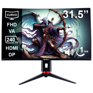 Monitor Curvo TEROS TE-3219G 31.5 Full HD 1920x1080, VA, 240Hz, 1ms, HDMI, DisplayPort, Audio 3.5mm