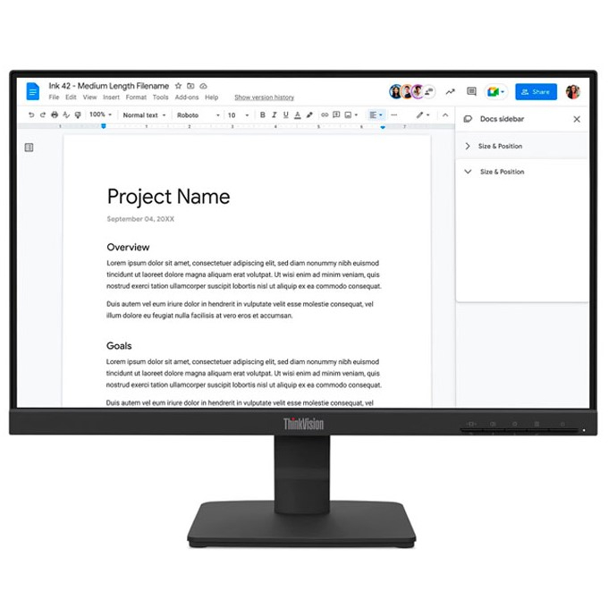 Monitor Lenovo ThinkVision S22-4e 21.5pulgadas Full HD 100Hz HDMI VGA / Lenovo
