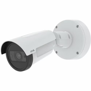 Camara de Red AXIS P1467-LE 5MP Exterior Color/Monocromo 2592x1944 Lente Varifocal 2.8-8mm IR IP66 IP67 IK10 Blanco