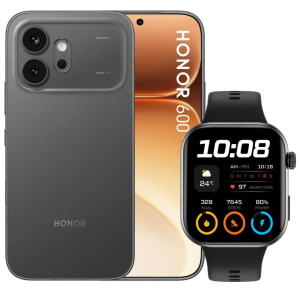 CELULAR HONOR 600 8+256GB 5G BLACK + HONOR CHOICE WATCH 2I DS 600