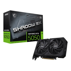 TARJETA GRAFICA MSI GEFORCE RTX 5050 SHADOW 2X OC, 8GB GDDR6, PCIe 5.0, HDMI, 3 x DisplayPort, Garantia de 3a, G5050-8S2C