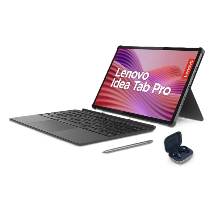 TABLET LENOVO IDEA TAB PRO, MediaTek Dimensity 8300, 8GB RAM, 256GB UFS, 12.7pulgadas 3K Touch, Android 14, Incluye Teclado + Lapiz + Moto Buds, Luna Grey, ZAE40162PE / Lenovo
