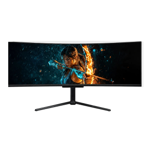 MONITOR GAMER TEROS TE-4920G, 49 Dual QHD UltraWide, QD-OLED, 144Hz, 0.03ms, FreeSync Premium, Parlantes, HDMI, DisplayPort, USB-C, TE-4920G