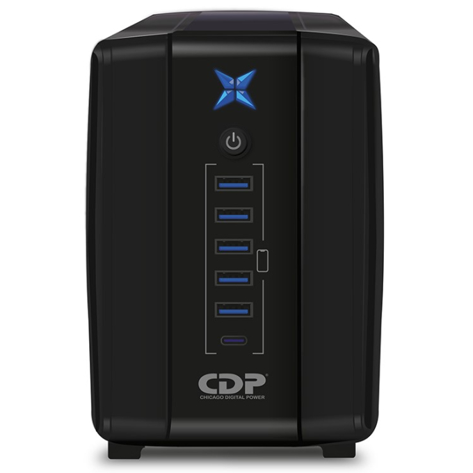 UPS CDP R-UPR1008i Interactivo 1000VA 500W 8 Tomas 5 Puertos USB 220V / CDP