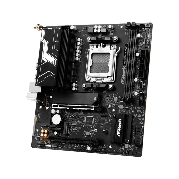 Placa Madre ASRock Gaming , Socket AM5, Chipset AMD B850, 2 DIMM DDR5, mATX, Wi-Fi, 2.5G LAN, B850M-X WiFi / ASROCK