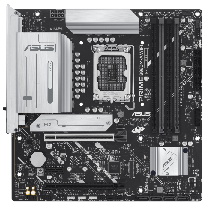 Placa Madre Asus Prime Gaming , Socket LGA1851, Chipset Intel B860, 4 DIMM DDR5, mATX, HDMI, DisplayPort, 2.5G LAN, PRIME B860M-A / ASUS