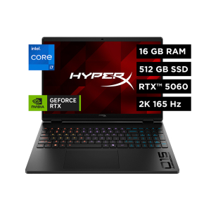 LAPTOP HP HyperX OMEN 15.3 1920 x 1200, Intel i7-14650HX, Memoria RAM 16GB DDR5, Disco Solido 1TB SSD, Video Nvidia GeForce RTX 5060, Windows 11, Notebook, D62W3LA#ABM