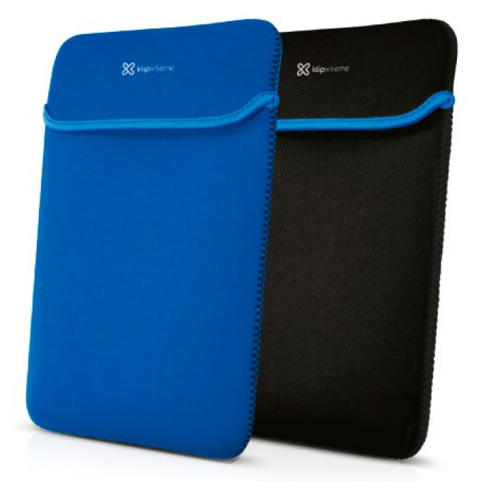Funda para Laptop Klip Xtreme Reversible de 14.1pulgadas Negro/Azul Neopreno KNS-214BL / Klip Xtreme