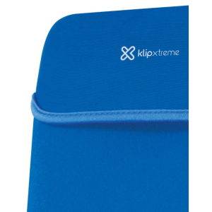 Funda para Laptop Klip Xtreme Reversible de 15.6pulgadas Negro/Azul Neopreno KNS-415BL / Klip Xtreme