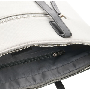 Bolso para Laptop Klip Xtreme de 15.6pulgadas Gris/Blanco para Dama KLB-461GR / Klip Xtreme