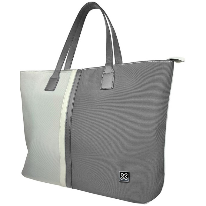 Bolso para Laptop Klip Xtreme de 15.6pulgadas Gris/Blanco para Dama KLB-461GR / Klip Xtreme
