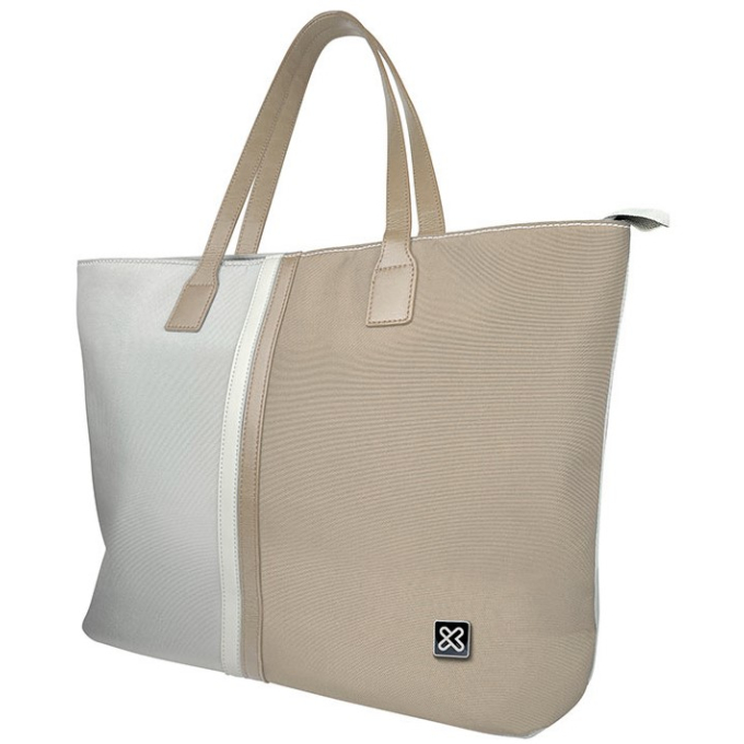 Bolso para Laptop Klip Xtreme de 15.6pulgadas Beige/Blanco para Dama KLB-461BG / Klip Xtreme