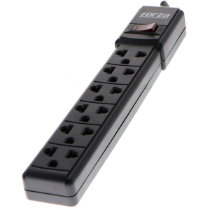 Regleta de Poder Forza PS Series PS-001B 6 Tomas 120-220V Negro PS-001B / Forza