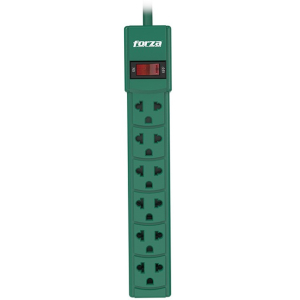 Regleta de Poder Forza 6 Tomas 110/220V Verde PS-001G
