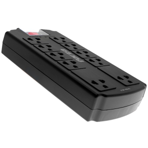 Protector de Sobretension Forza 10 Tomas 110/220V con Interruptor de Sobrecarga FSP-10UN / Forza