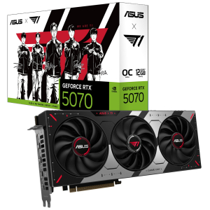 Tarjeta de Video ASUS T1 GEFORCE RTX 5070 12Gb DDR7 GAMING T1-RTX5070-O12G-GAMING / ASUS