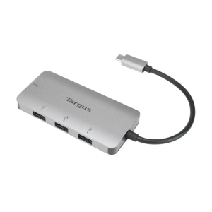 HUB USB-C TARGUS 4-PORT USB-A 3.0 GRAY, Adaptador multipuerto de datos ACH226BT