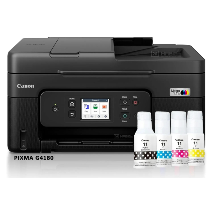 Impresora Multifuncional CANON PIXMA G4180, Inyeccion de Tinta, Tanques Recargables, Duplex Automatico, ADF, Wi-Fi / Canon