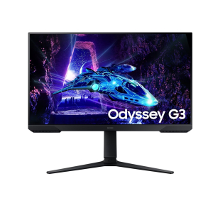 Monitor Samsung Odyssey G3 LS27DG300E , 27 Full HD, Fast VA, 180Hz, 1ms, FreeSync, Base Ergonomica, Pivot, HDMI, DisplayPort, gamer, LS27DG300ELXPE