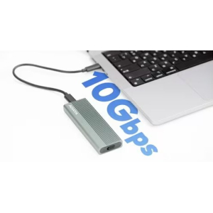Carcasa para SSD M.2 NVMe ADATA EC680 USB 3.2 Gen 2 Tipo C, 10Gbit/s Ratio de Transferencia de Datos, Gris / Adata