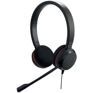 Audifonos con Microfono Jabra Evolve 20 Cableados USB Tipo C Certificacion Microsoft Teams, Negro