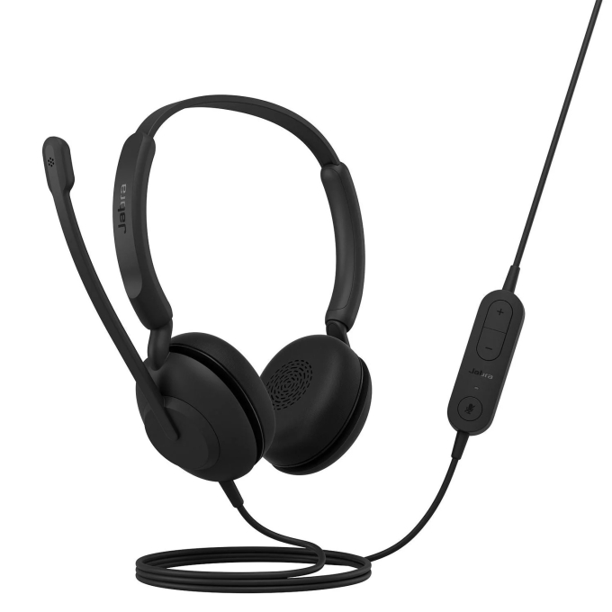 Auriculares Jabra Evolve 10 Cableado Sobre la cabeza, Sobre la oreja Estereo Funcion de cancelacion de ruido ambiente, USB Tipo A 190 Cm de bable, BLACK / JABRA