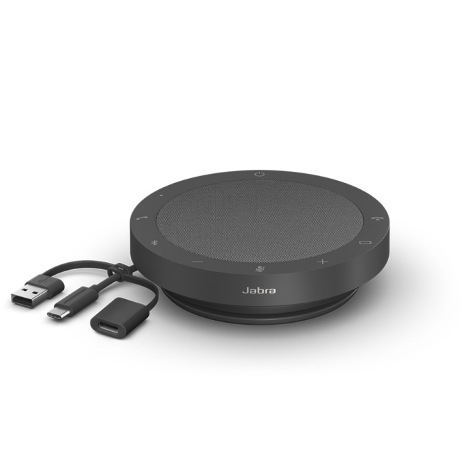 TELEFONO CON ALTAVOZ JABRA SPEAK2 55, Inalambrico Bluetooth 5.1, Alambrico USB-C / USB-A, 4 Micronofos Beamforming, Gris Oscuro / JABRA