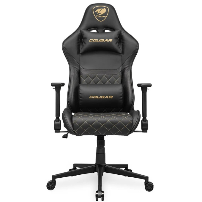 Silla Gamer Cougar Armor One V2 Ergonomica Cuero PVC Oro CGR-AO2-GLB / Cougar