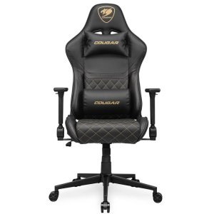 Silla Gamer Cougar Armor One V2 Ergonomica Cuero PVC Oro CGR-AO2-GLB