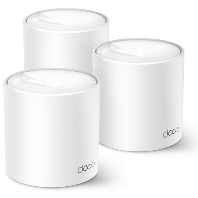 Sistema WiFi Mesh TP-Link Deco X50 Wi-Fi 6 Doble Banda 1GbE Cobertura hasta 6500 pies cuadrados 3-Pack / TP-Link