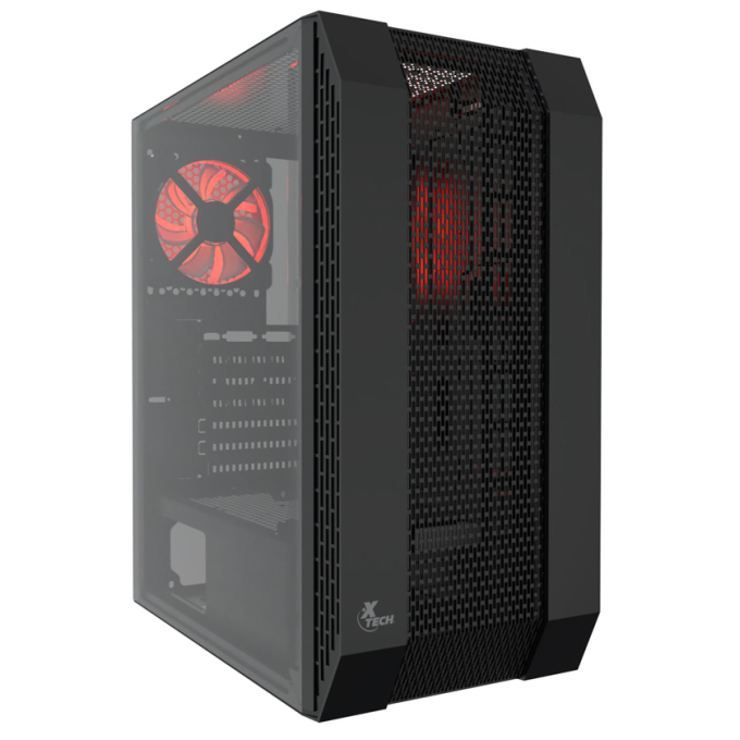 Case para pc Xtech - XT-GMR3 - Tower ATX/MicroATX-Black-side Acrylic window / Xtech