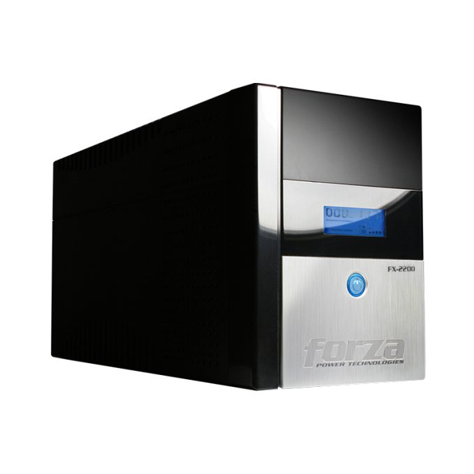 UPS FORZA SMART FX-2200LCD-U, 2200VA, 1200W, Interactiva, AVR, 8 Salidas NEMA, CA 220V, Enchufe US, Garantia de 3 anos, FX-2200LCD-U / Forza