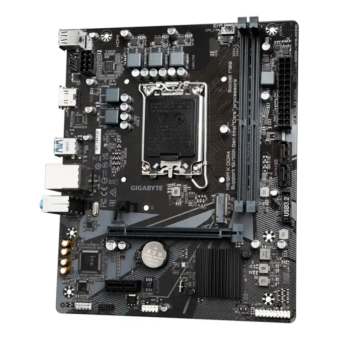 PLACA MADRE GIGABYTE H610M K DDR4, Socket LGA1700, Intel H610, Micro ATX, Gigabit LAN, PCIe 4.0, H610M K DDR4 / Gigabyte