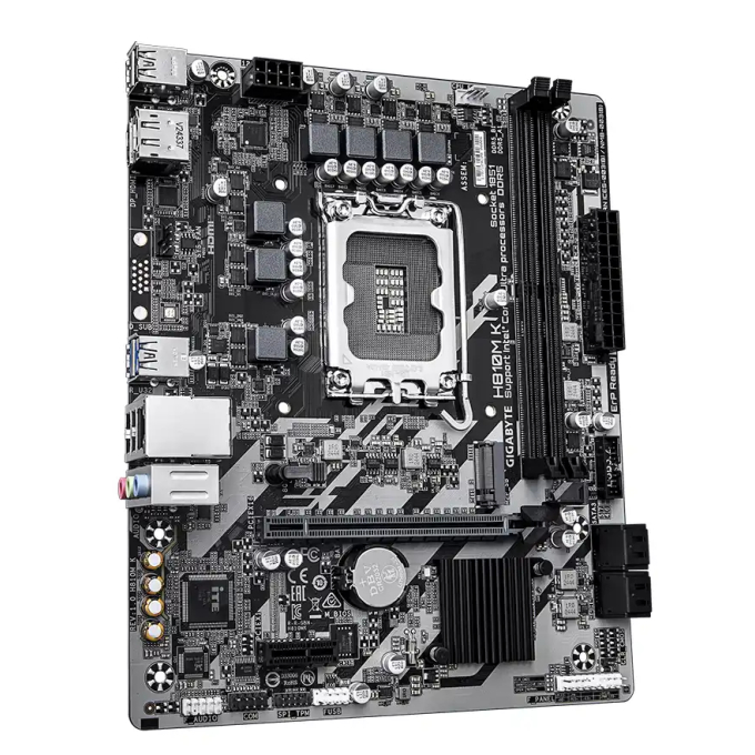PLACA MADRE GIGABYTE H810M K G10, Socket LGA1851, Intel H810, Micro ATX, 2 DIMM, DDR5, PCIe 4.0 / Gigabyte